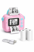 Kids Instant Print Camera with 3 Rolls Paper