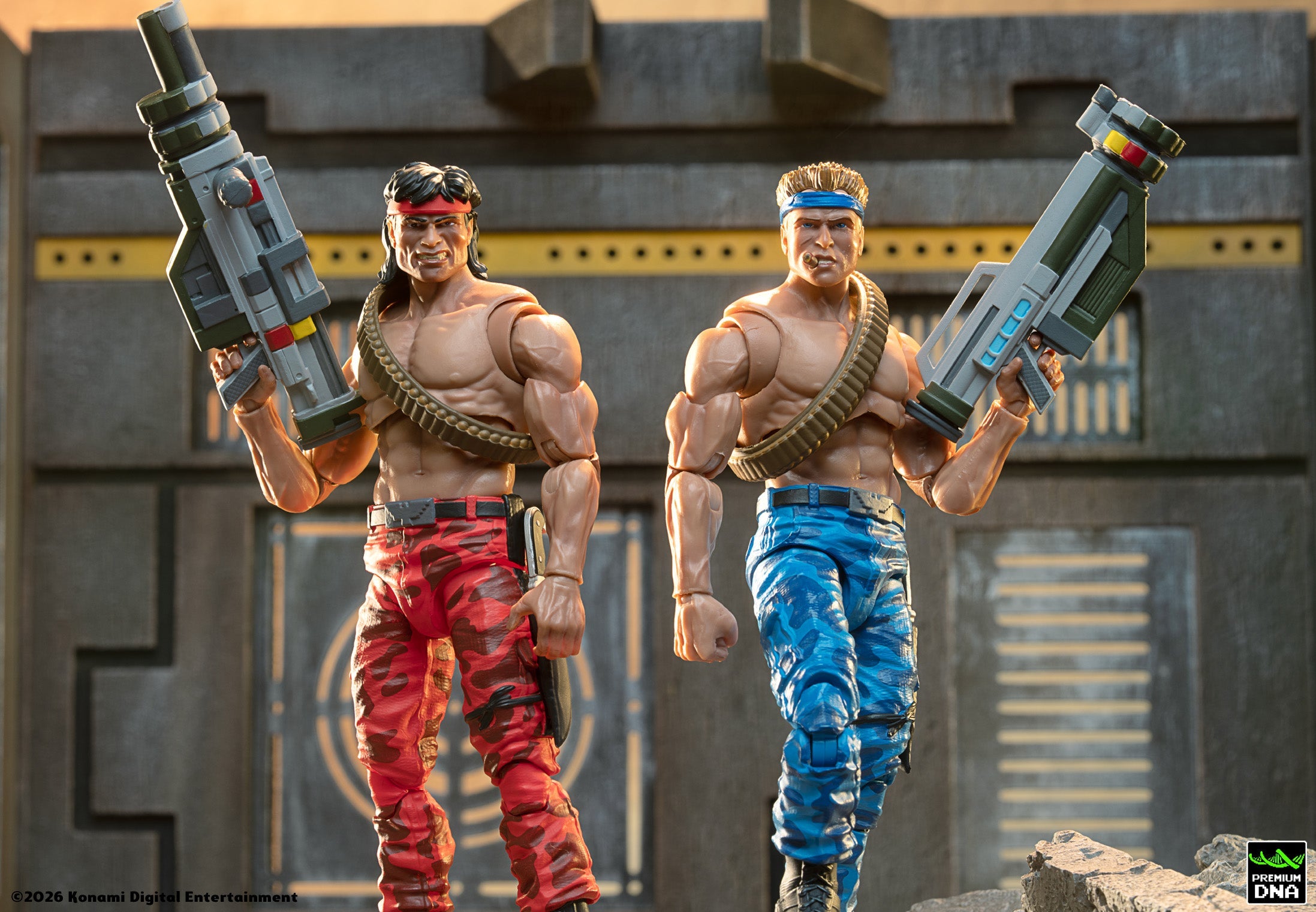 Contra (NES) - Bill Rizer + Lance Bean MAXIMUM PAYLOAD 1/12 Scale Signature Series Action Figure Sets (STANDARD EDITION)