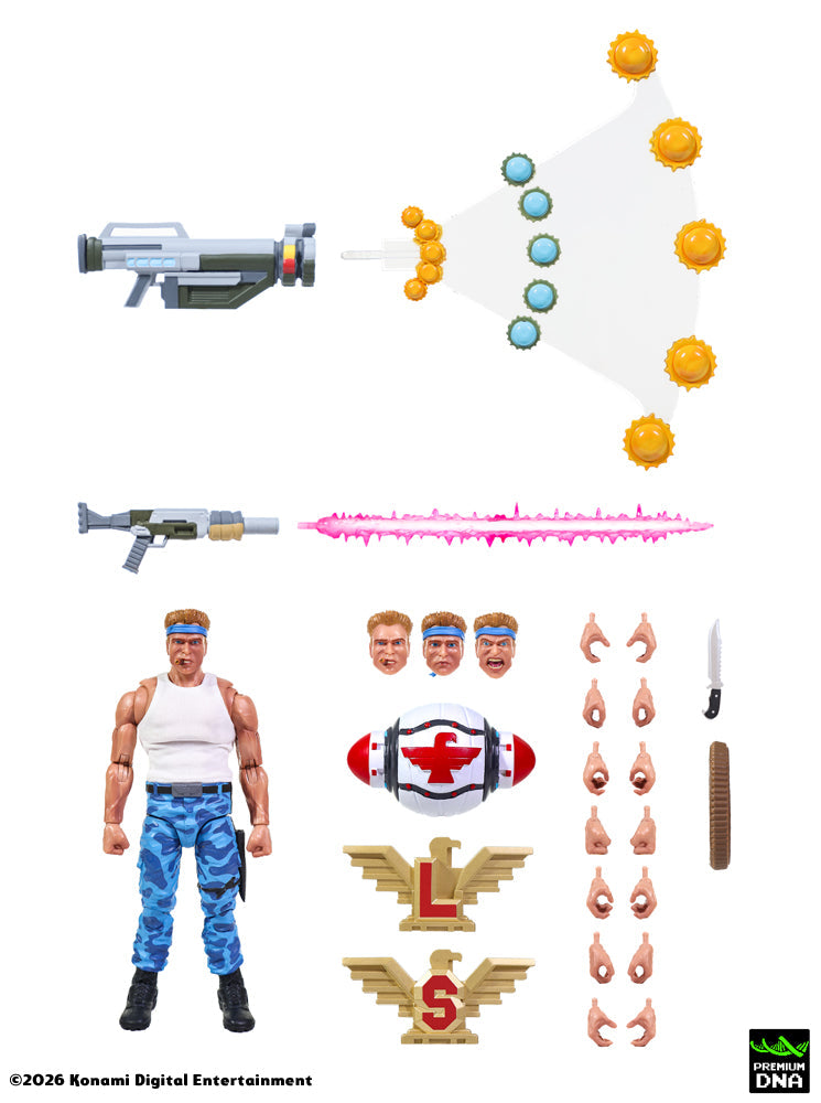 Contra (NES) - Bill Rizer + Lance Bean MAXIMUM PAYLOAD 1/12 Scale Signature Series Action Figure Sets (STANDARD EDITION)