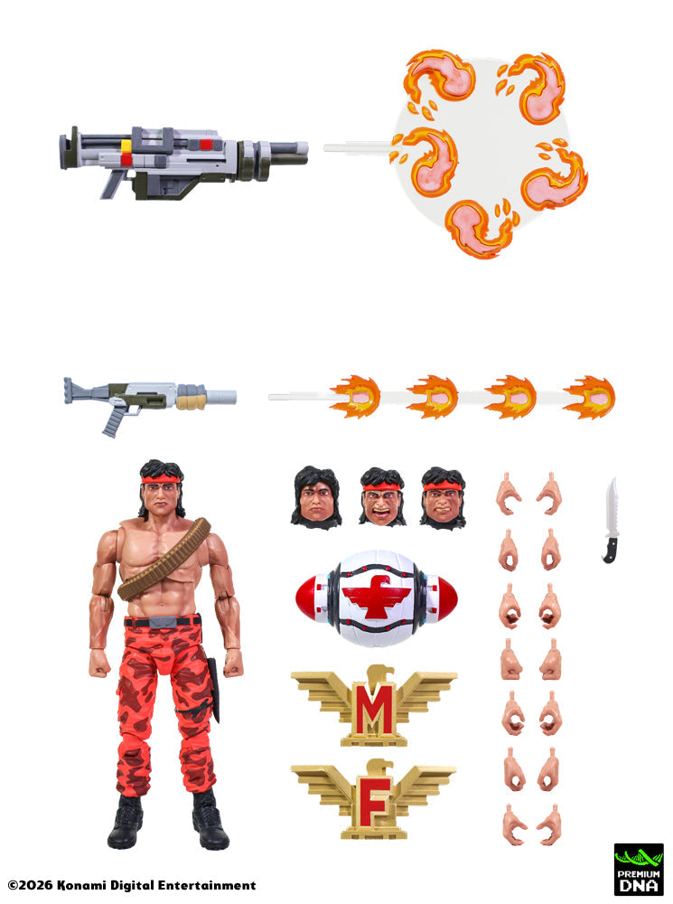 Contra (NES) - Lance Bean MAXIMUM PAYLOAD 1/12 Scale Signature Series Action Figure Set