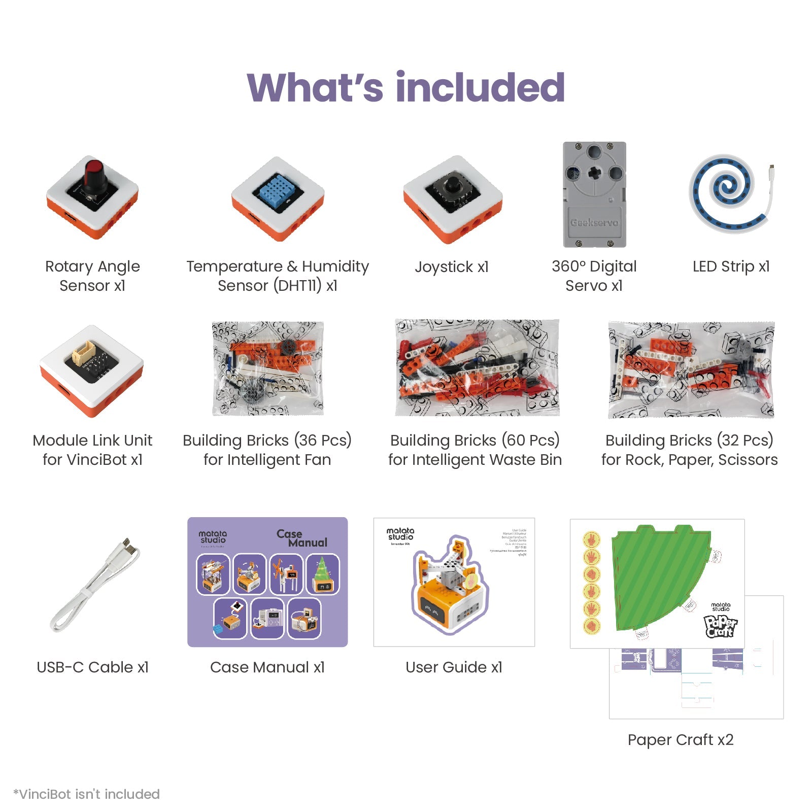 MatataStudio Inventor Kit for Vincibot