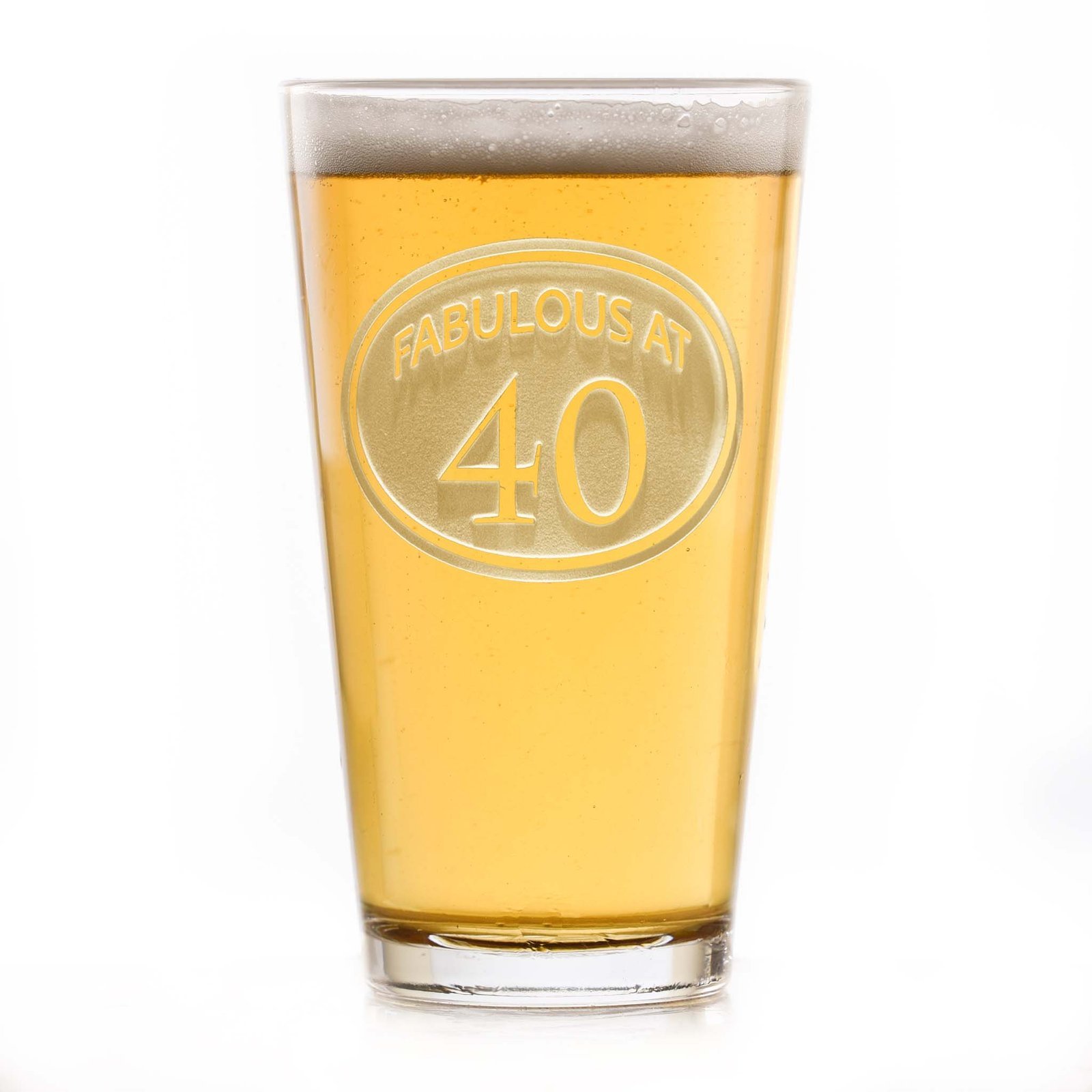40th Birthday Beer Pint Glass - Image 3