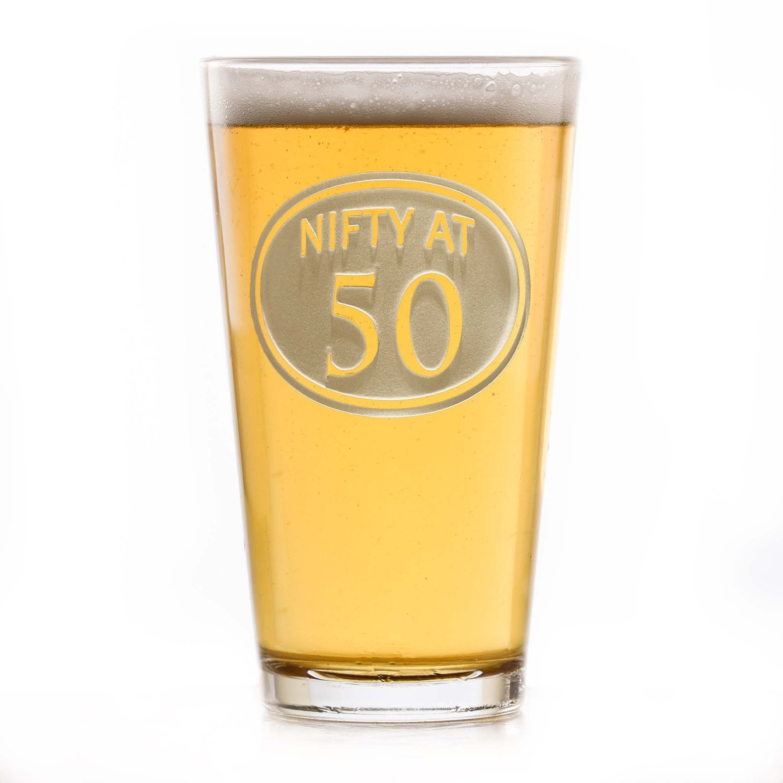 50th Birthday Beer Pint Glass - Image 2