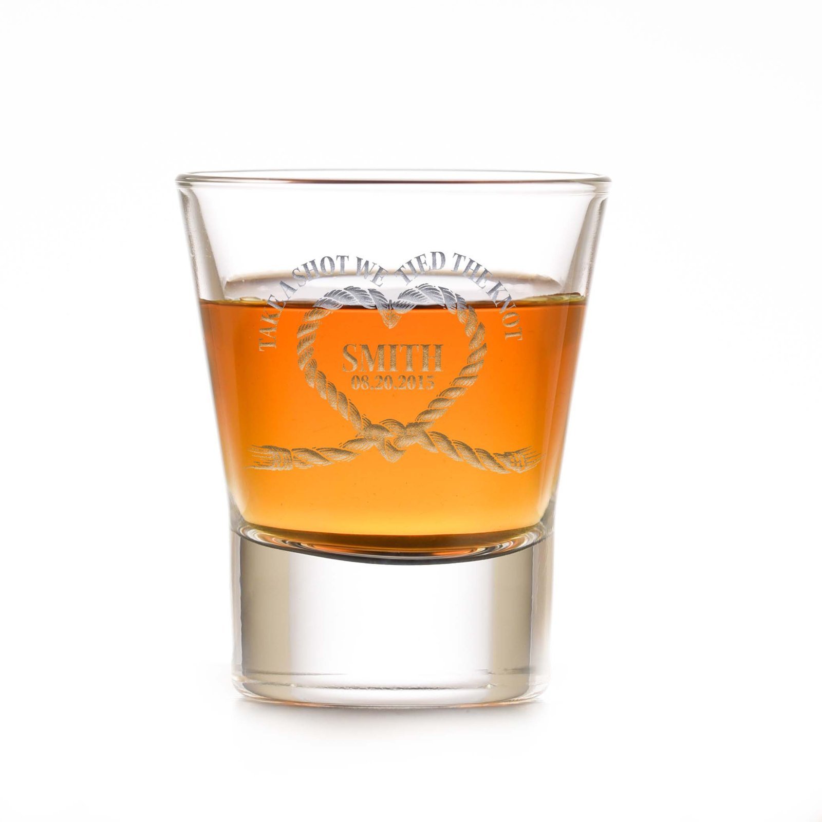 "Take A Shot, We Tied The Knot" Wedding Favor Shot Glass - Image 6